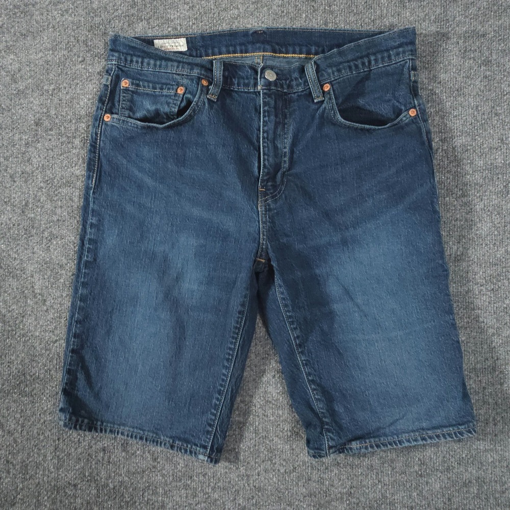 Premium Levi's Denim Jorts Shorts 32 Men's Medium‎ Wash 405 Cut Big E